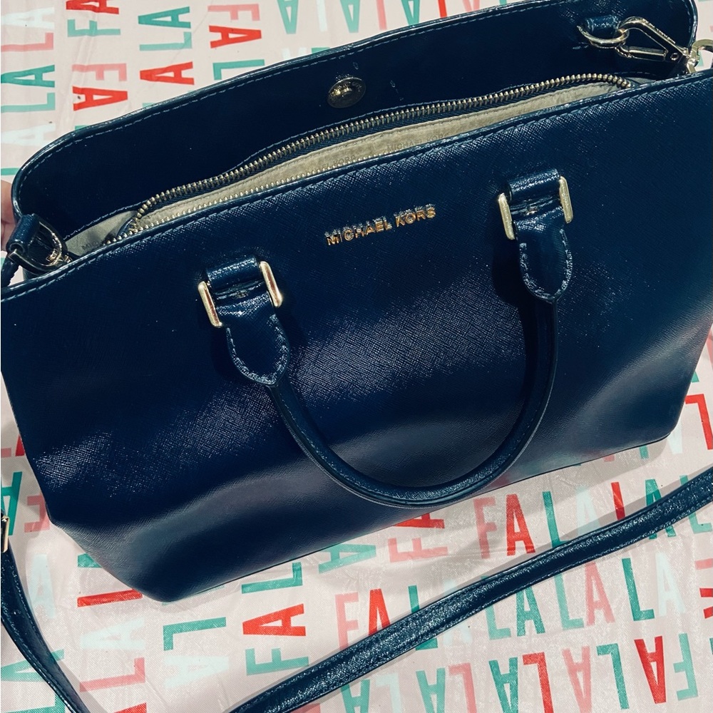Michael Kors Savannah Saffiano leather satchel bag